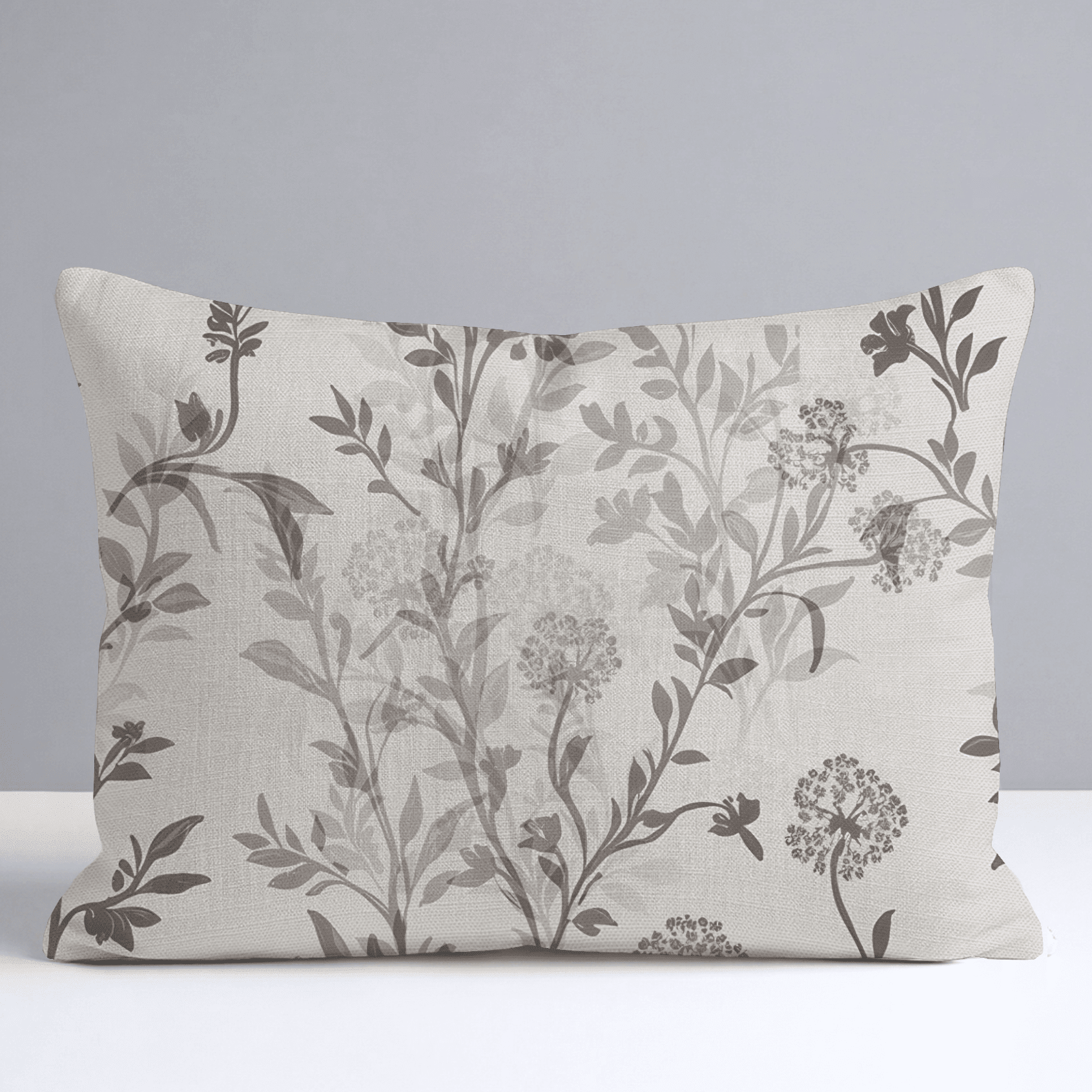 Mocha Vine Throw Pillow - Benton Lane Home - Lemon Park