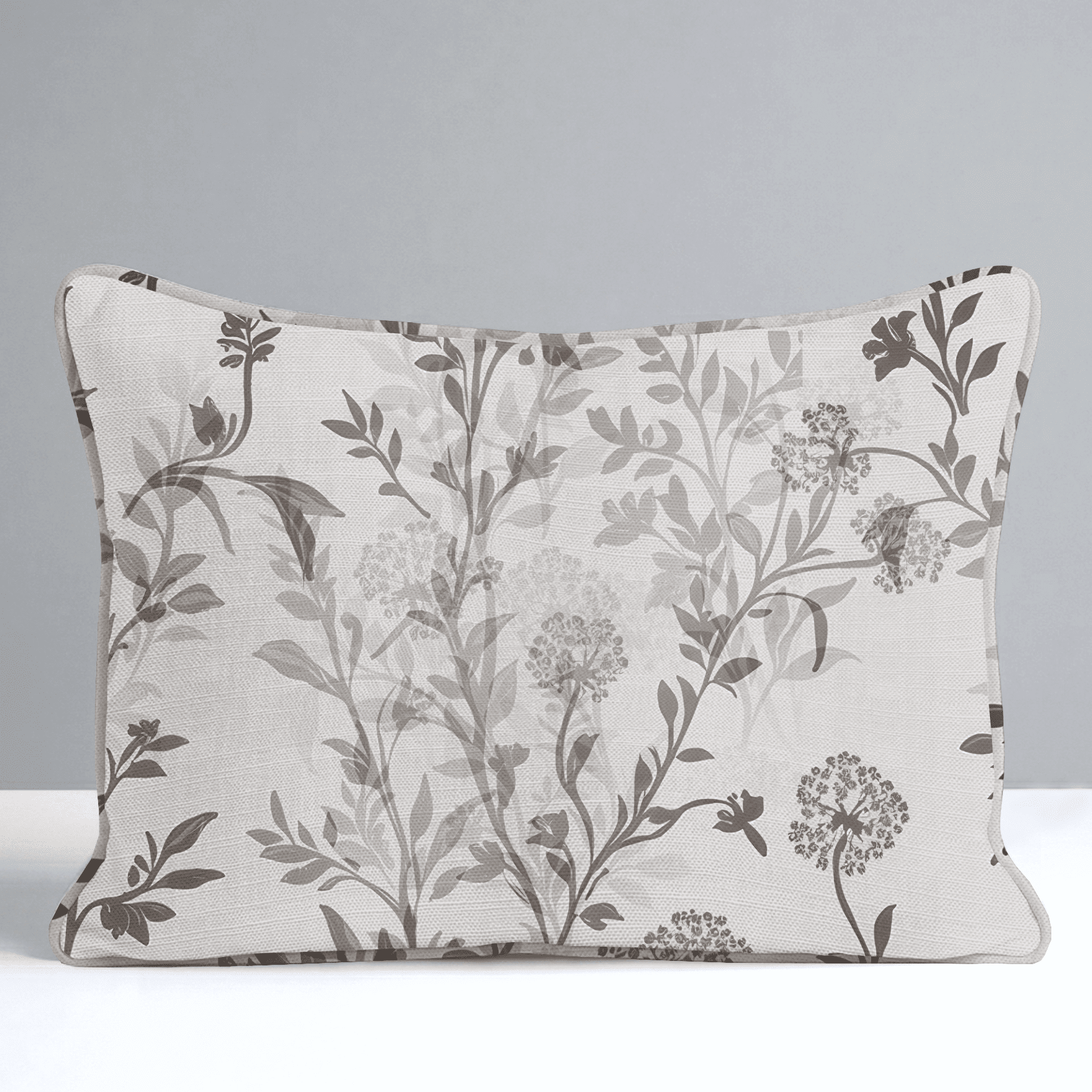 Mocha Vine Throw Pillow - Benton Lane Home - Lemon Park
