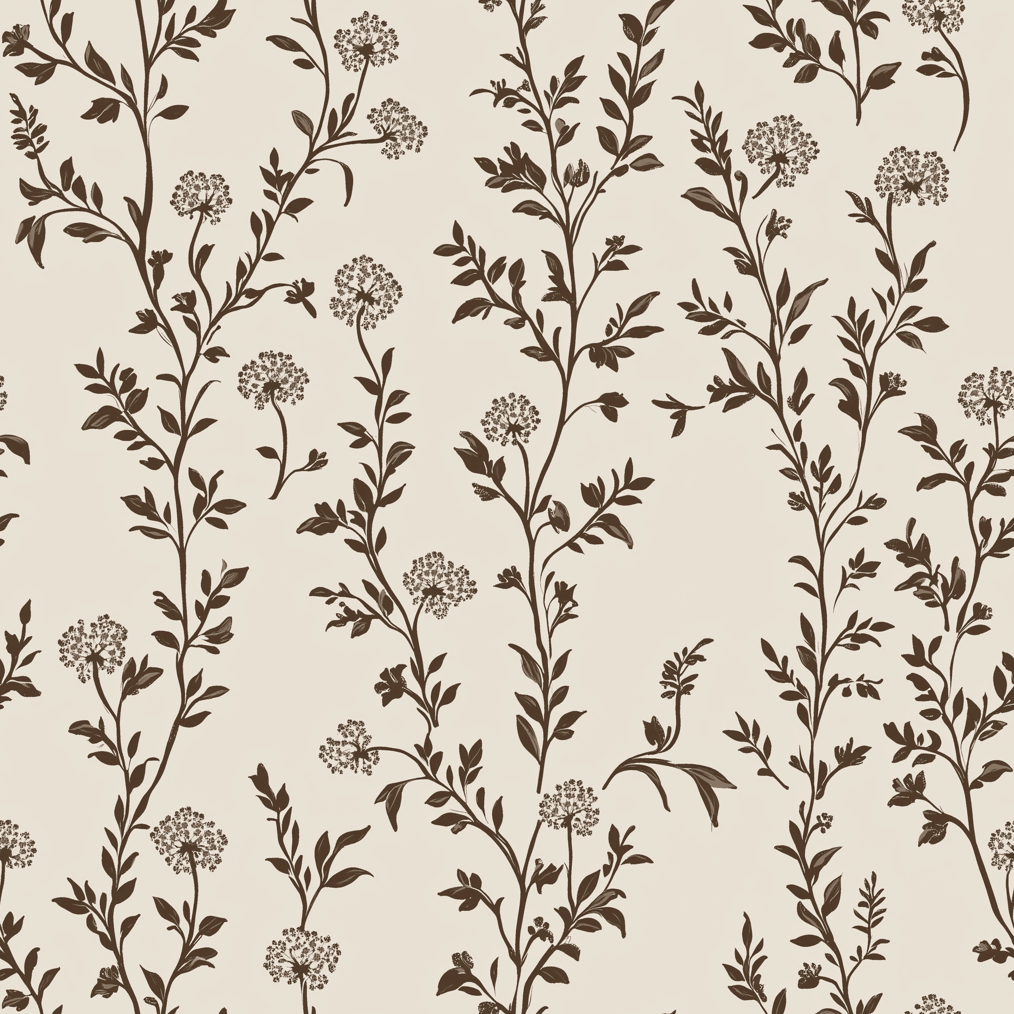 Mocha Vine Wallpaper - Benton Lane Home - Lemon Park