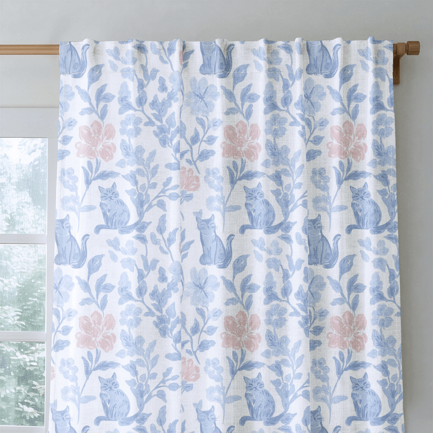 Mod Meow - Drapery - Benton Lane Home - Lemon Park