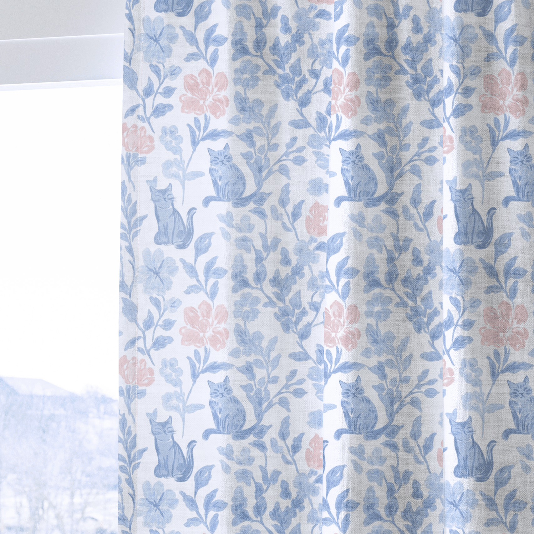 Mod Meow - Drapery - Benton Lane Home - Lemon Park