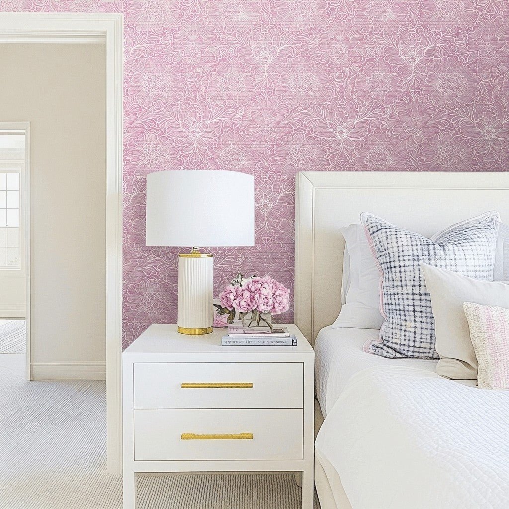 Monet Faux Grasscloth Wallpaper - Benton Lane Home - Lemon Park