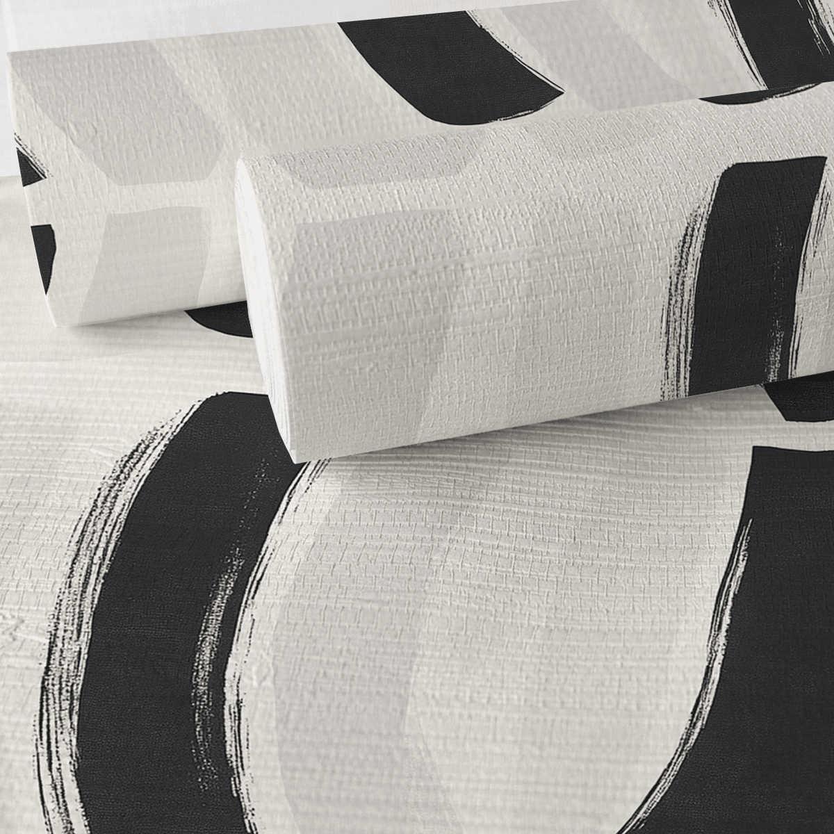 Monochrome Mood Faux Grasscloth Wallpaper - Benton Lane Home - Lemon Park