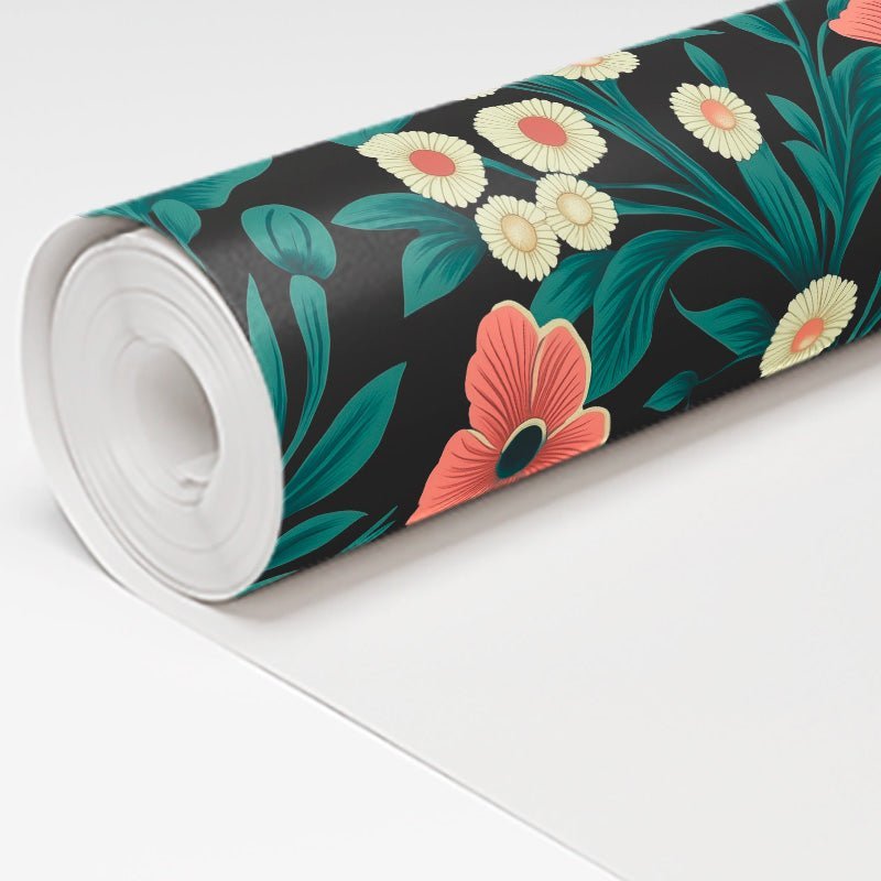 Moonbloom Wallpaper - Benton Lane Home - Painted Paper