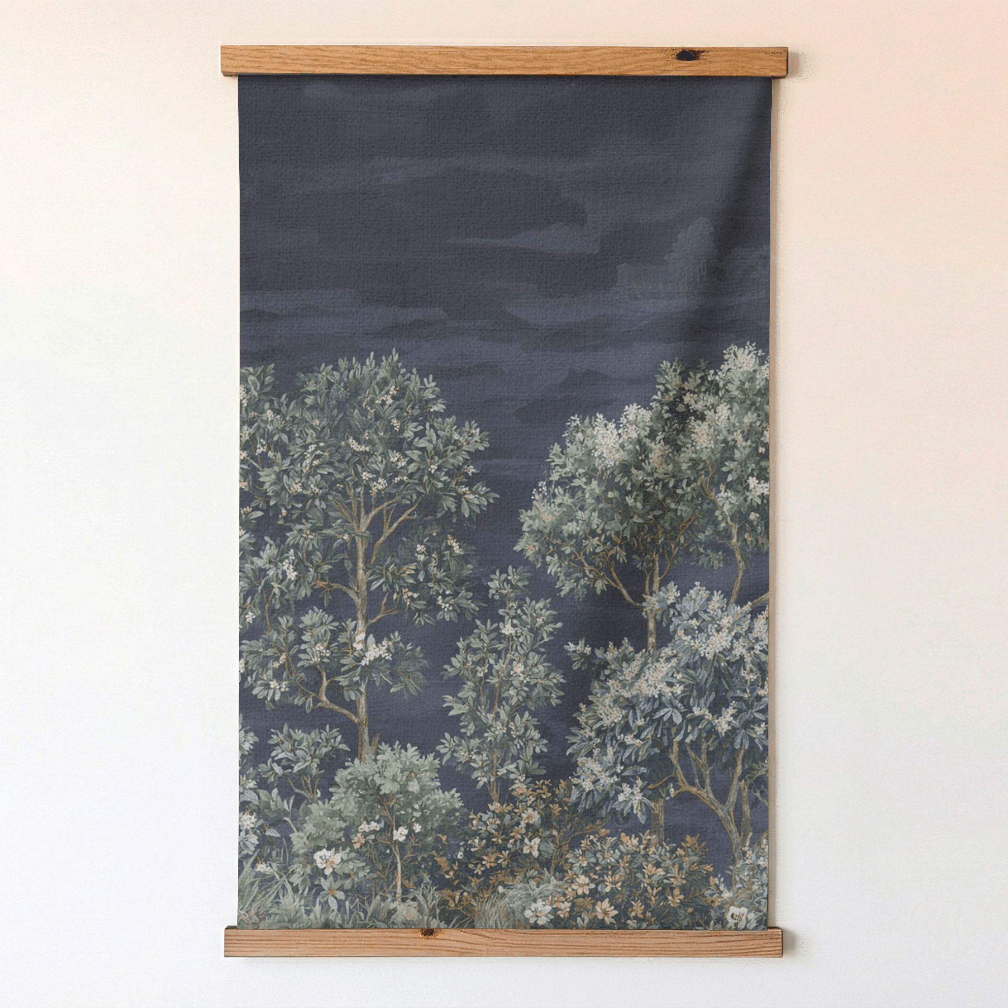 Moonlit Garden - Tapestry - Benton Lane Home - Painted Paper