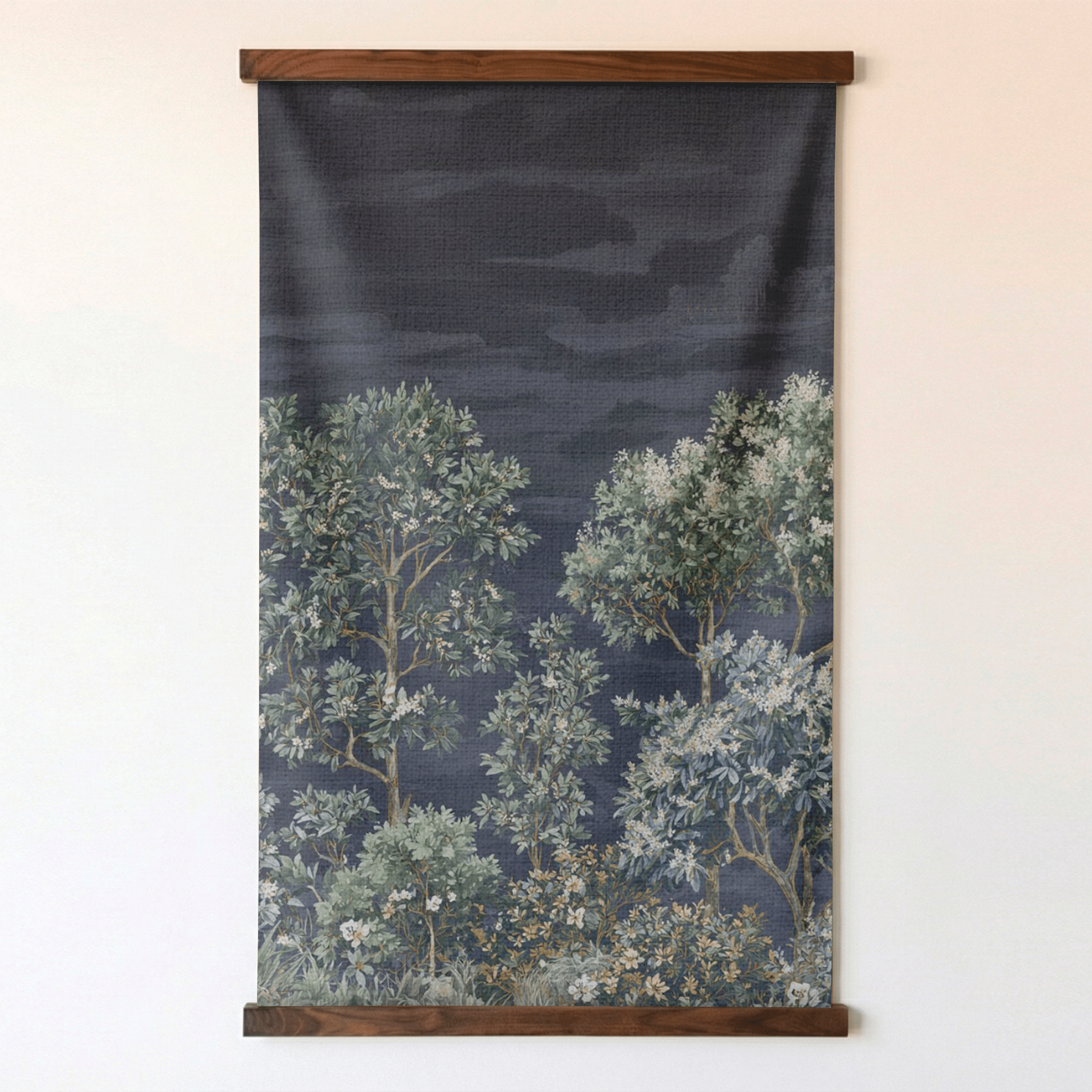Moonlit Garden - Tapestry - Benton Lane Home - Painted Paper