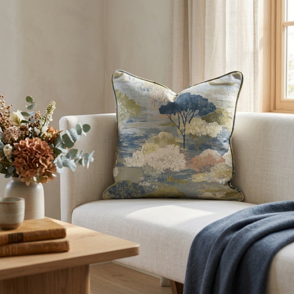 Morning Row Throw Pillow - Benton Lane Home - Lemon Park