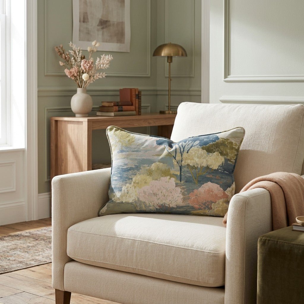 Morning Row Throw Pillow - Benton Lane Home - Lemon Park