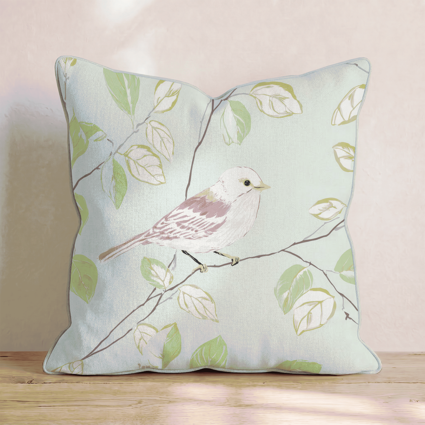 Morning Songbird Throw Pillow - Benton Lane Home - Hillcroft Home