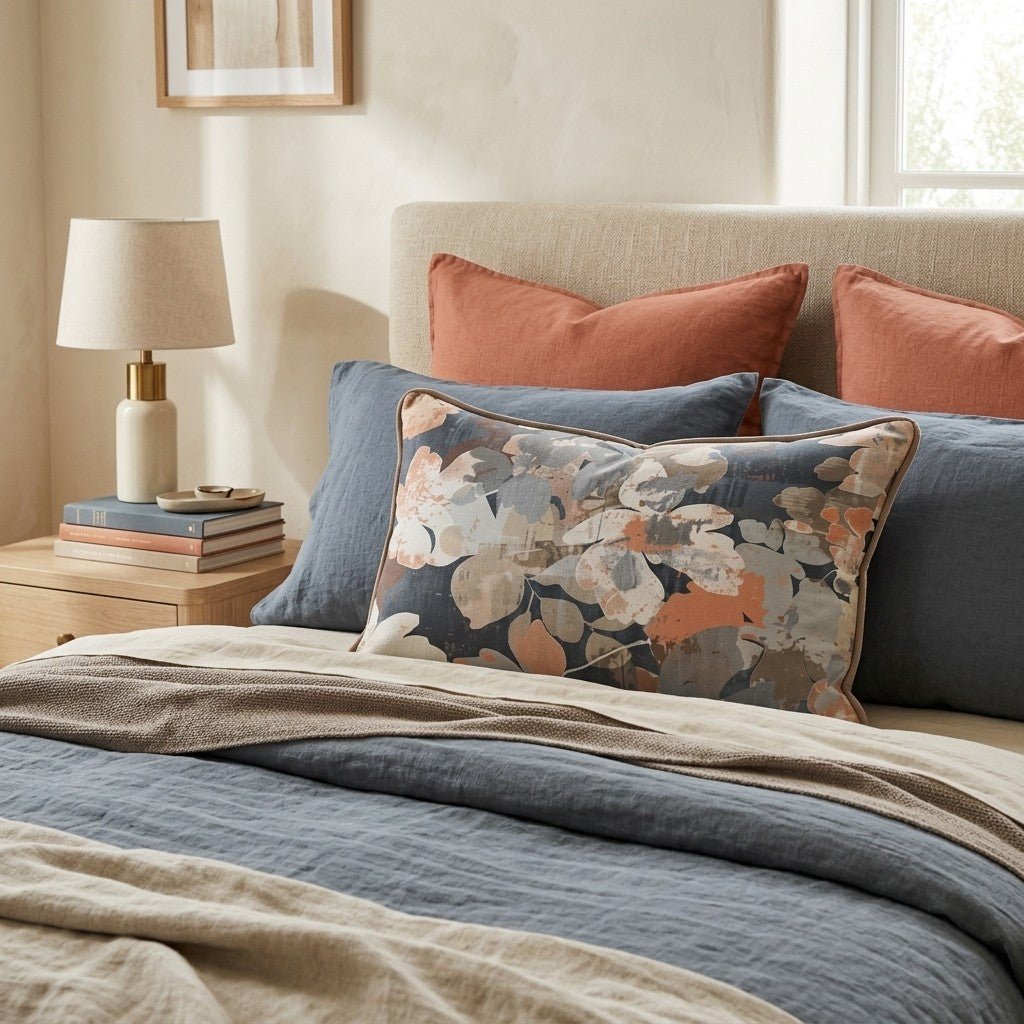 Morvaine Floral Throw Pillow - Hillcroft Home
