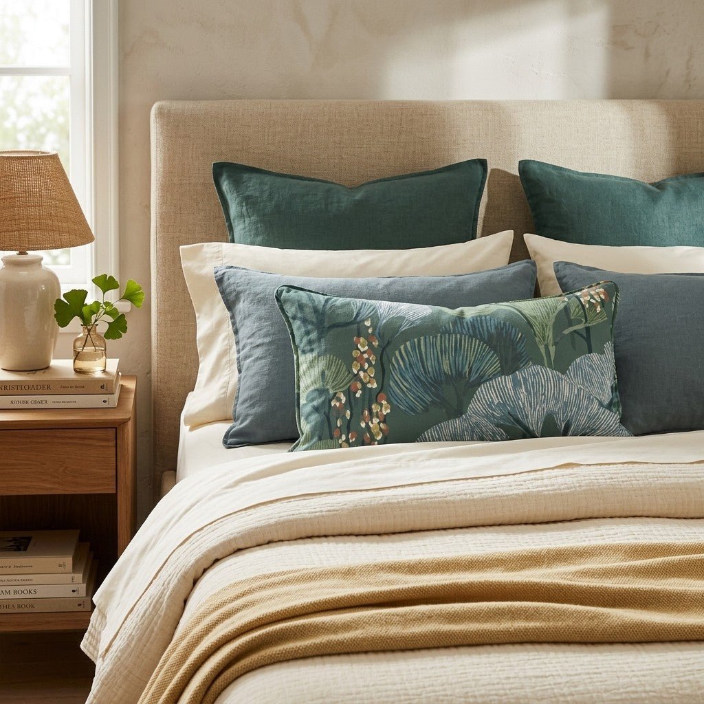 Mosaic Meadow Throw Pillow - Hillcroft Home