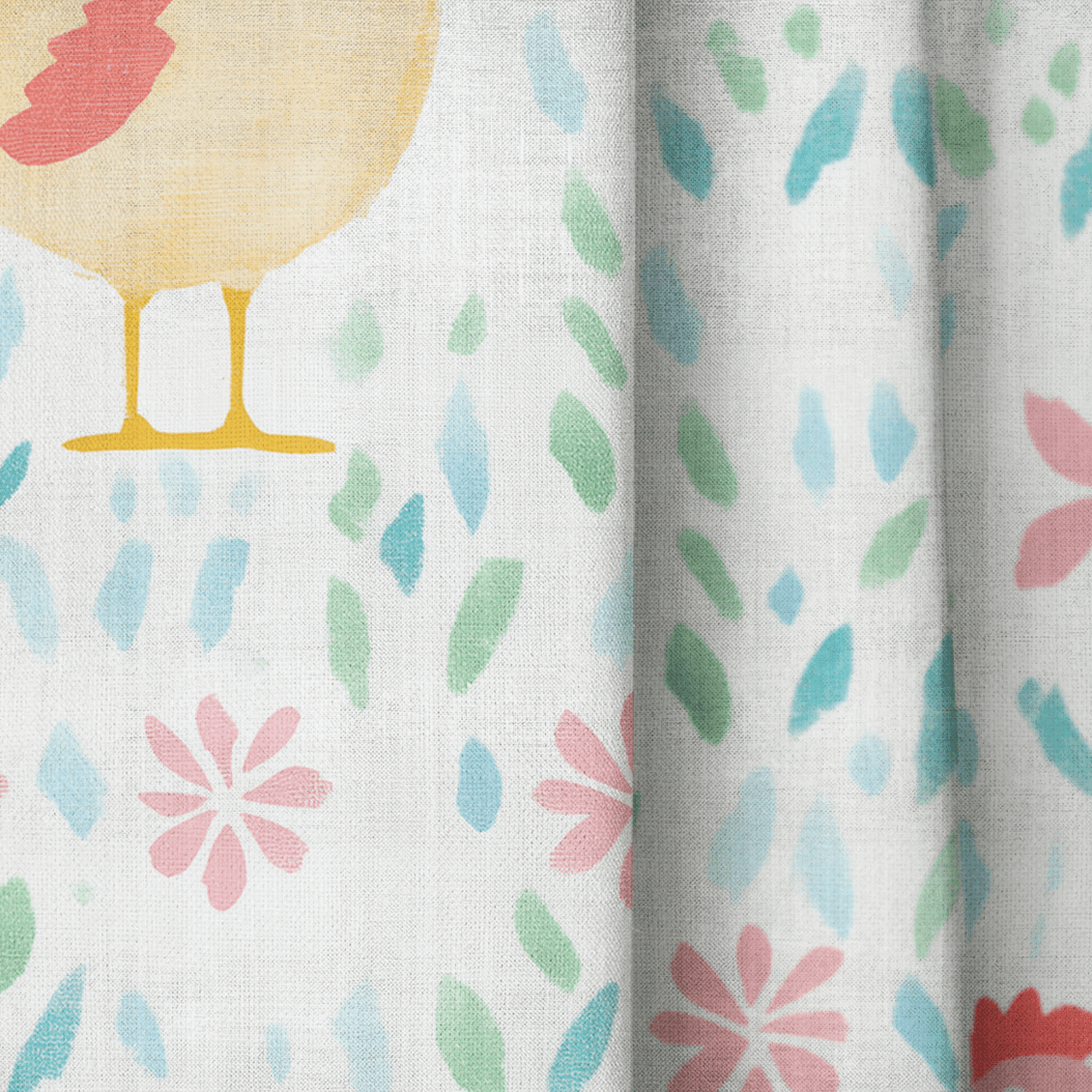 Mother Hen - Drapery - Benton Lane Home - Lemon Park