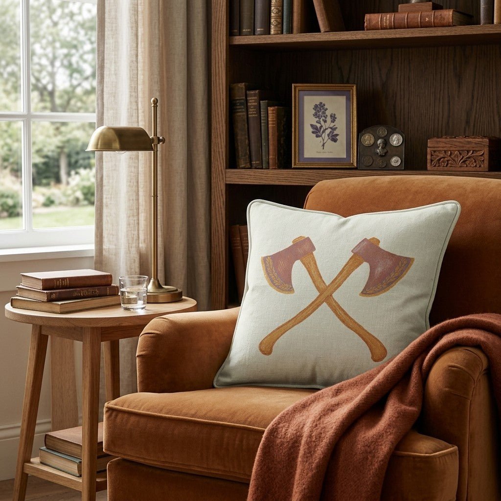 Mountain Axes Throw Pillow - Benton Lane Home - Hillcroft Home