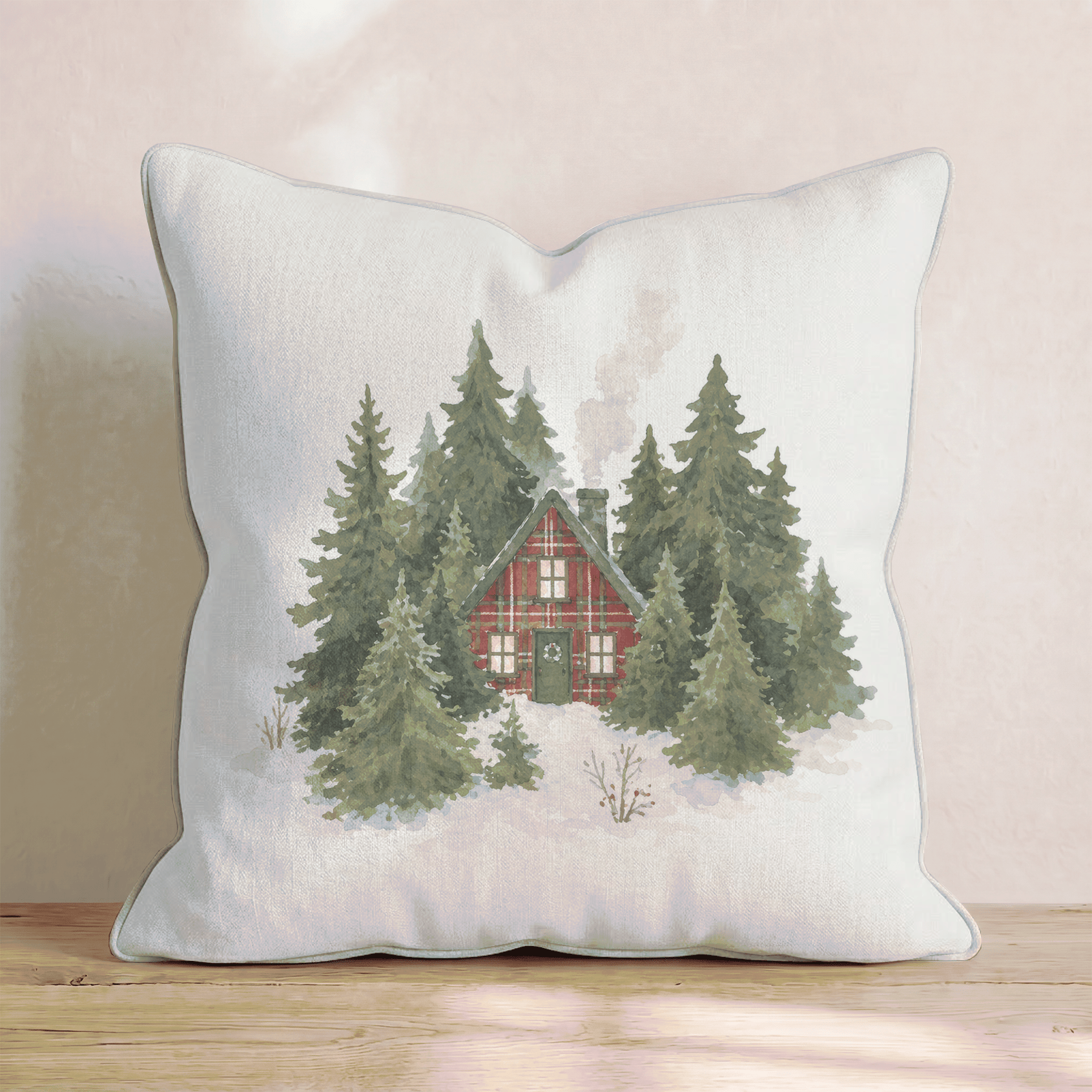 Mountain Cottage Throw Pillow - Benton Lane Home - Hillcroft Home