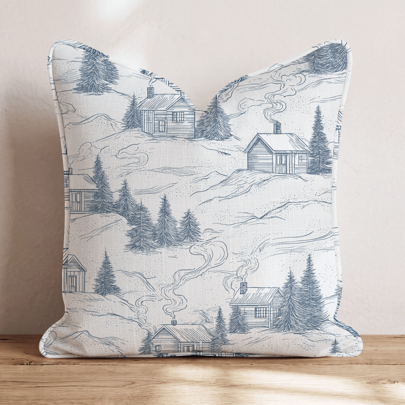 Mountain Home Throw Pillow - Benton Lane Home - Hillcroft Home