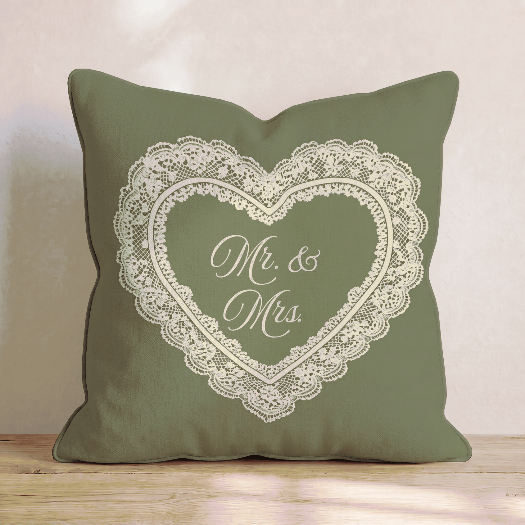 Mr. & Mrs. Throw Pillow - Benton Lane Home - Hillcroft Home