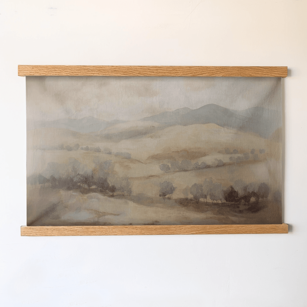 Muted Landscape - Tapestry - Benton Lane Home - Painted Paper