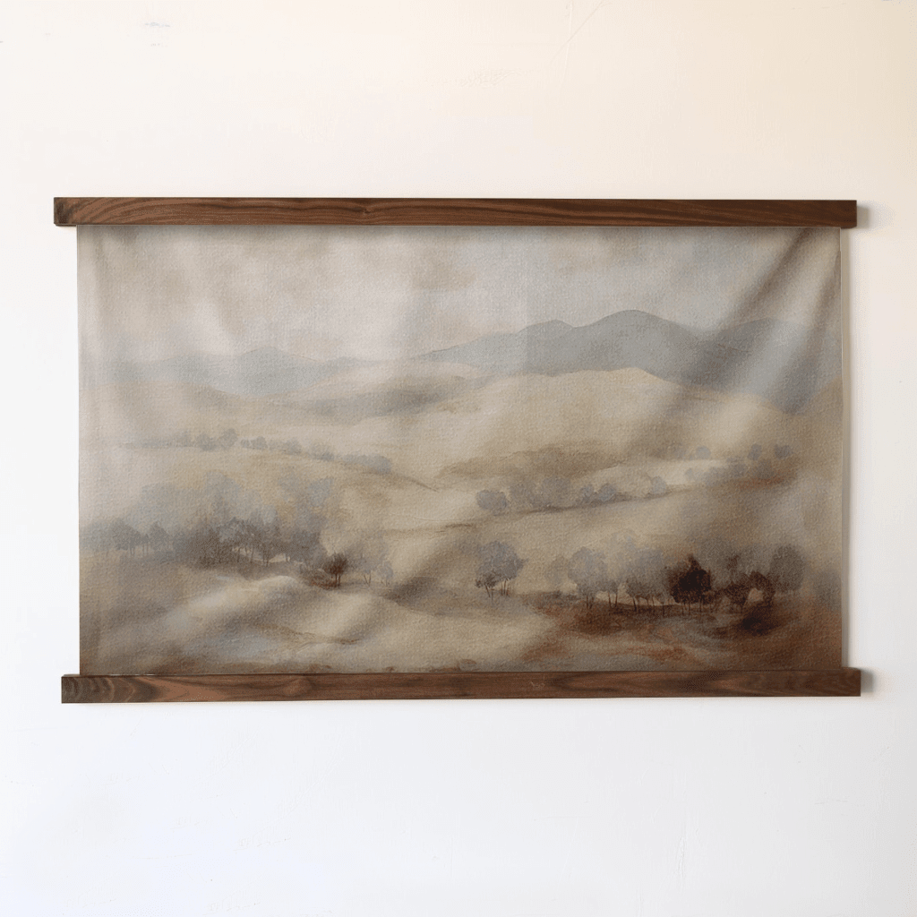 Muted Landscape - Tapestry - Benton Lane Home - Painted Paper