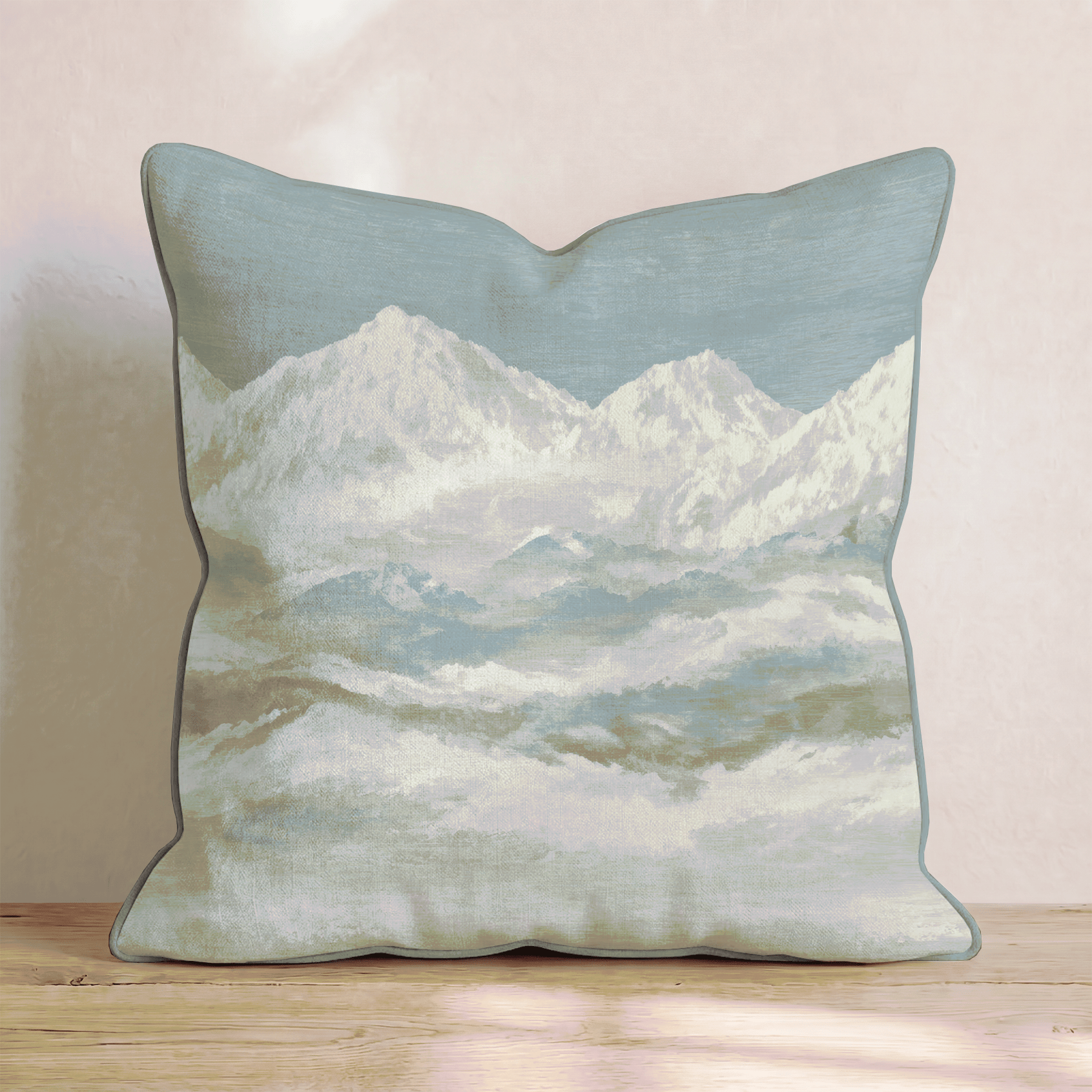 Muted Mountains Throw Pillow - Benton Lane Home - Hillcroft Home