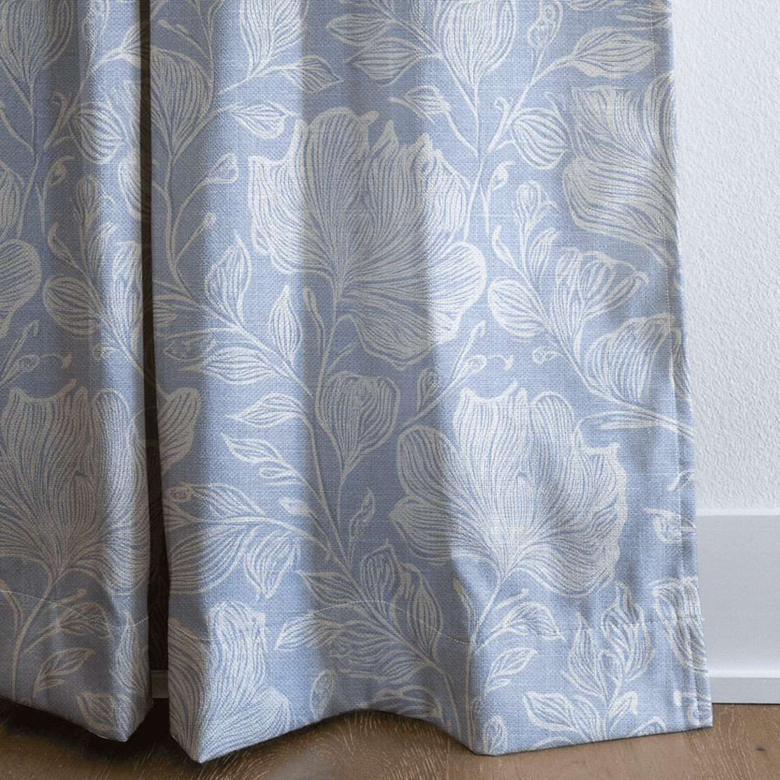 Muted Periwinkle - Drapery - Benton Lane Home - Lemon Park