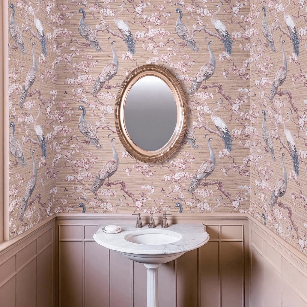 Naomi Faux Grasscloth Wallpaper - Benton Lane Home - Painted Paper
