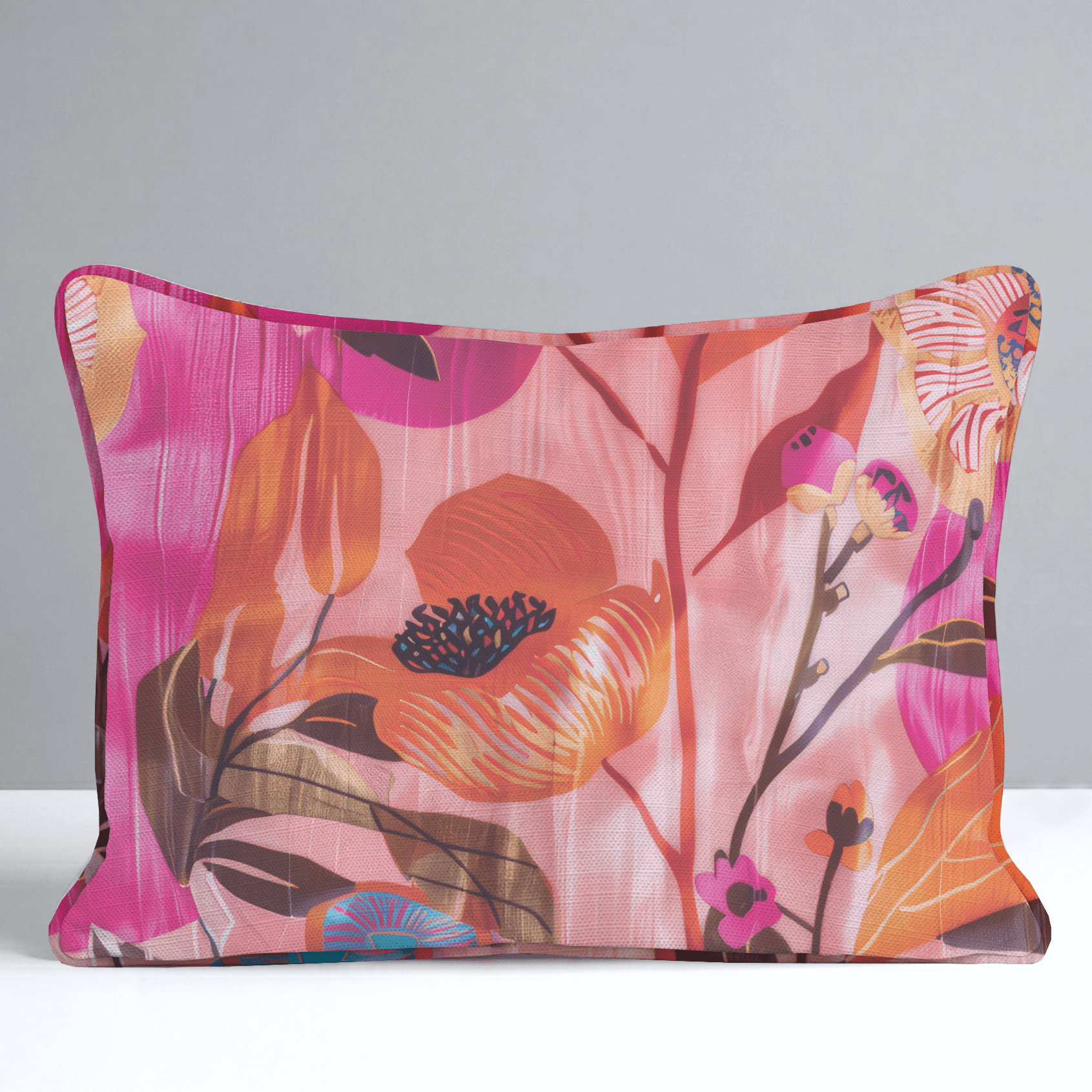 Natalia's Tropical Tapestry Throw Pillow - Benton Lane Home - Lemon Park