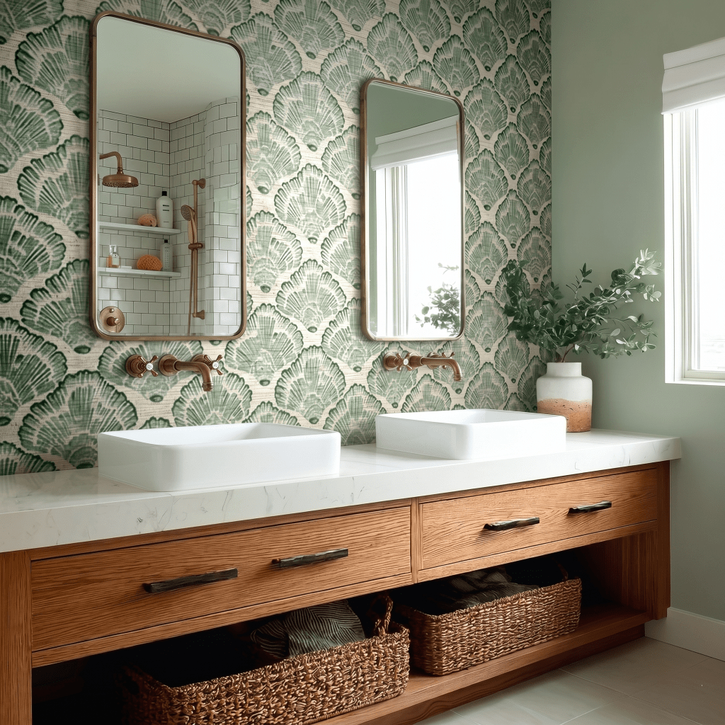 Nathaline Faux Grasscloth Wallpaper - Benton Lane Home - Painted Paper