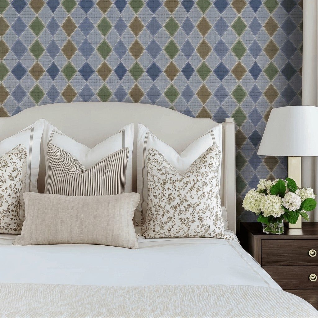 Nathan Faux Grasscloth Wallpaper - Benton Lane Home - Lemon Park