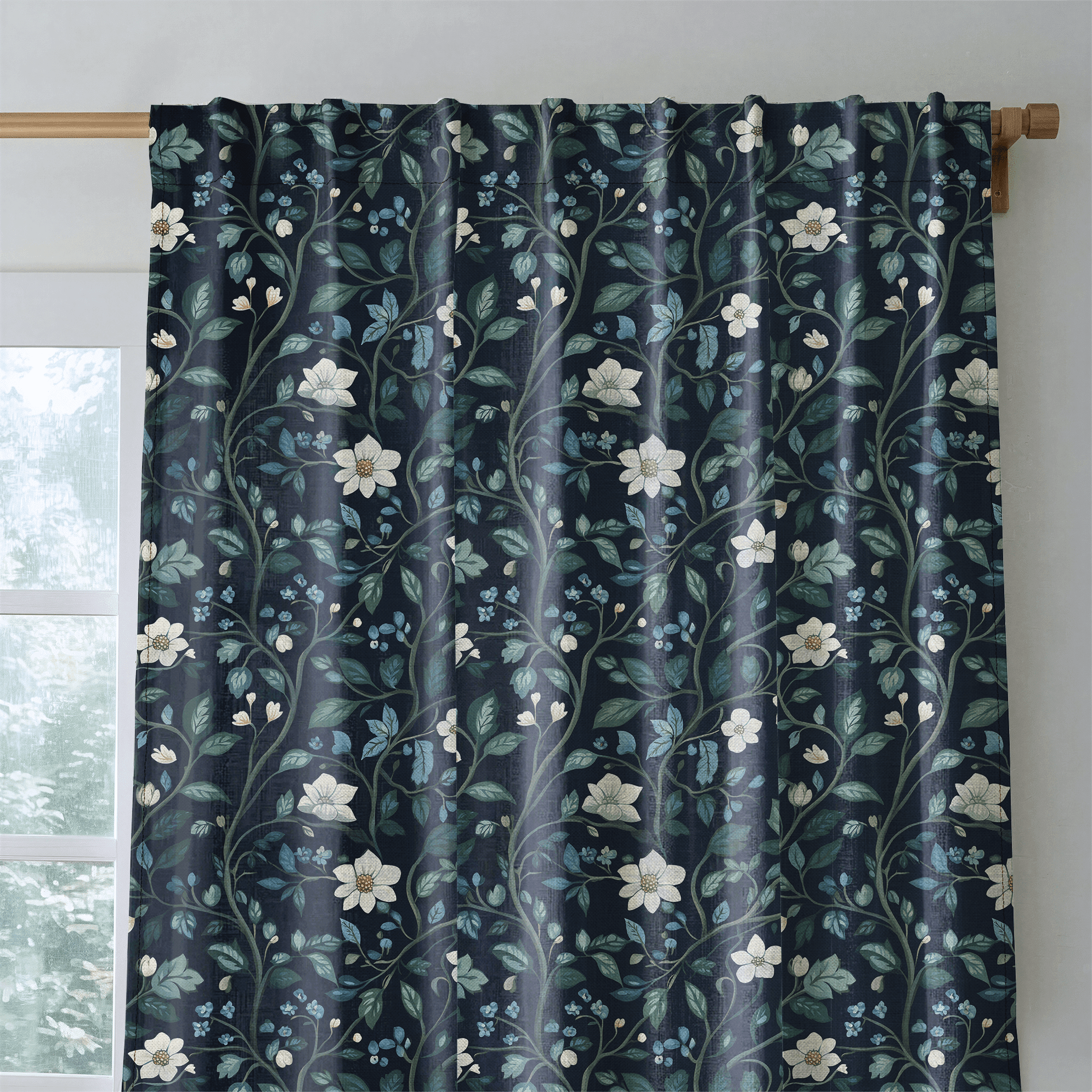 Navy - Drapery - Benton Lane Home - Lemon Park