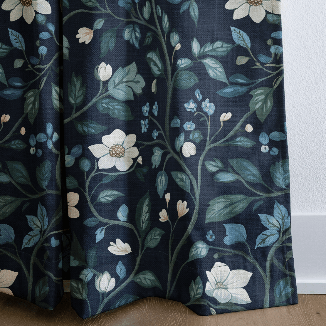 Navy - Drapery - Benton Lane Home - Lemon Park
