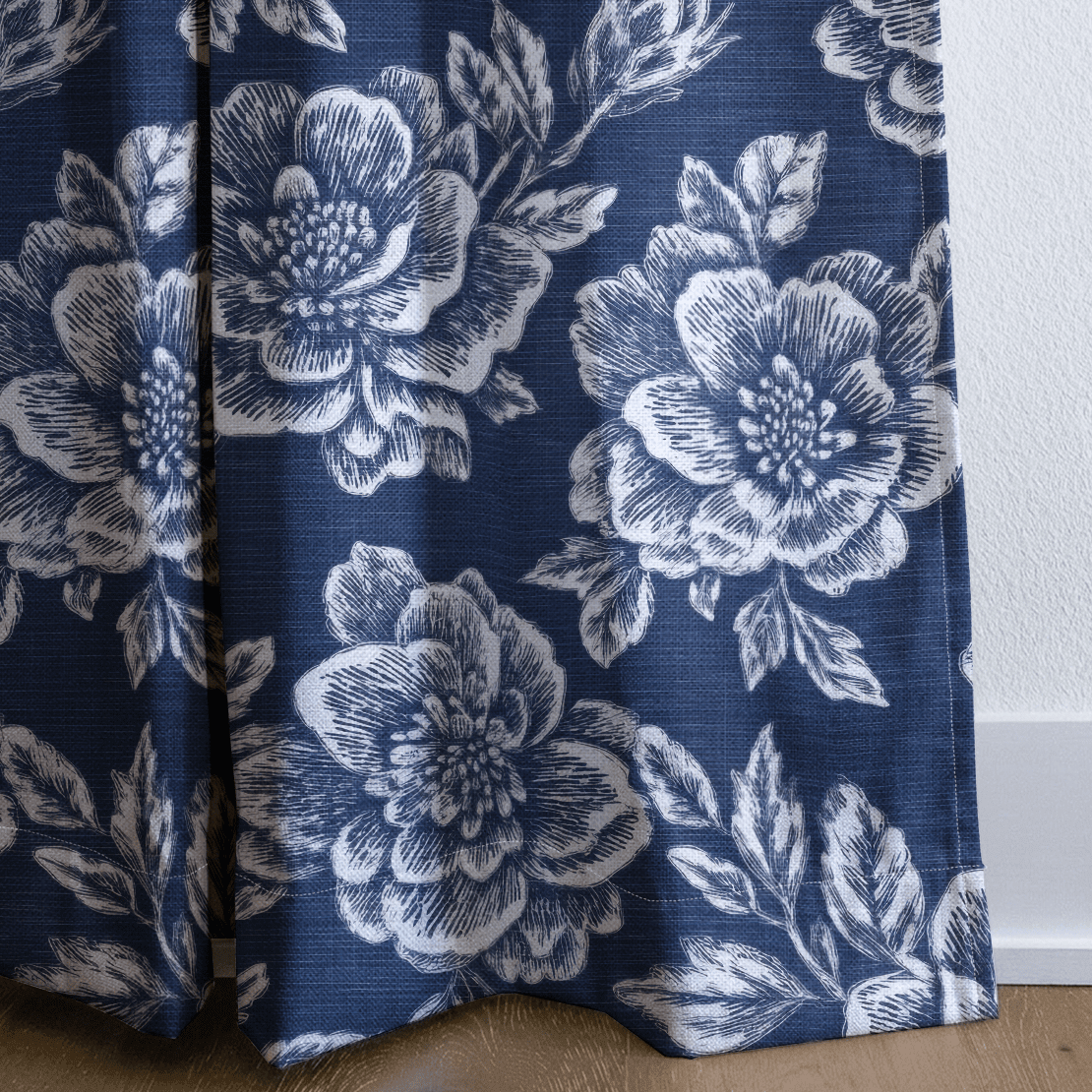 Navy Night - Drapery - Benton Lane Home - Lemon Park