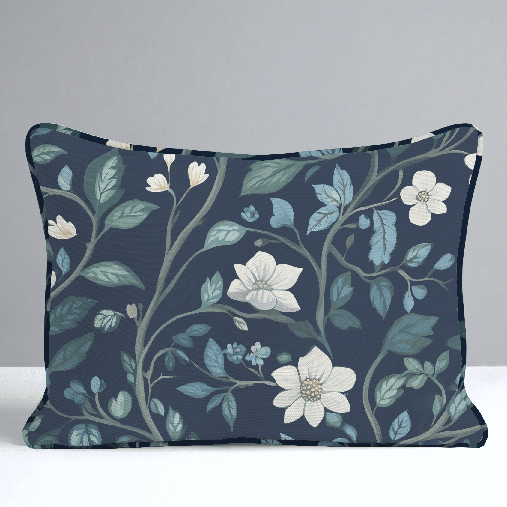 Navy Throw Pillow - Benton Lane Home - Lemon Park