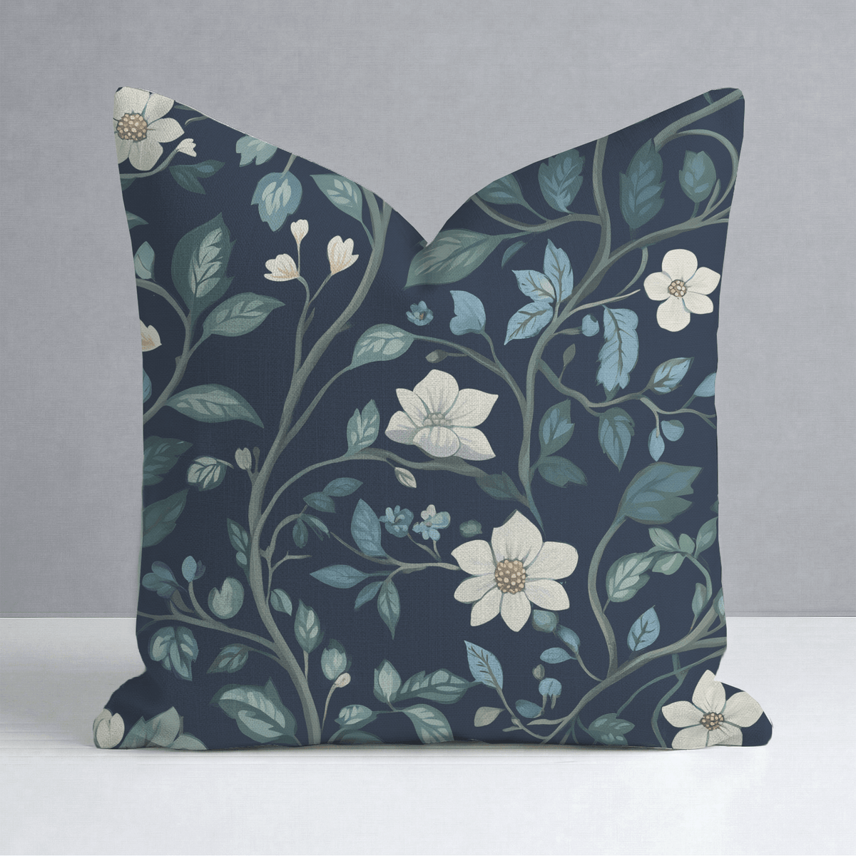Navy Throw Pillow - Lemon Park