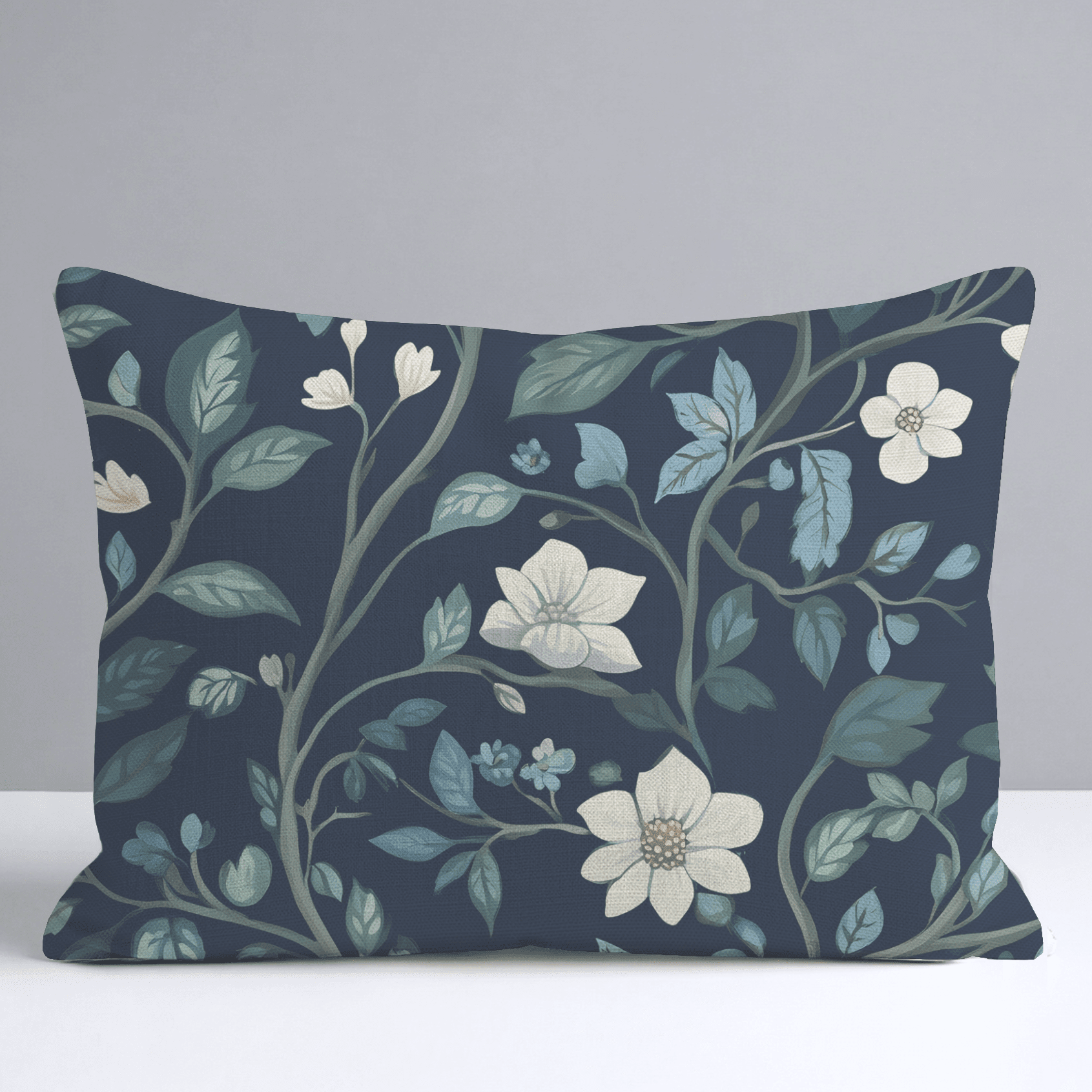 Navy Throw Pillow - Benton Lane Home - Lemon Park