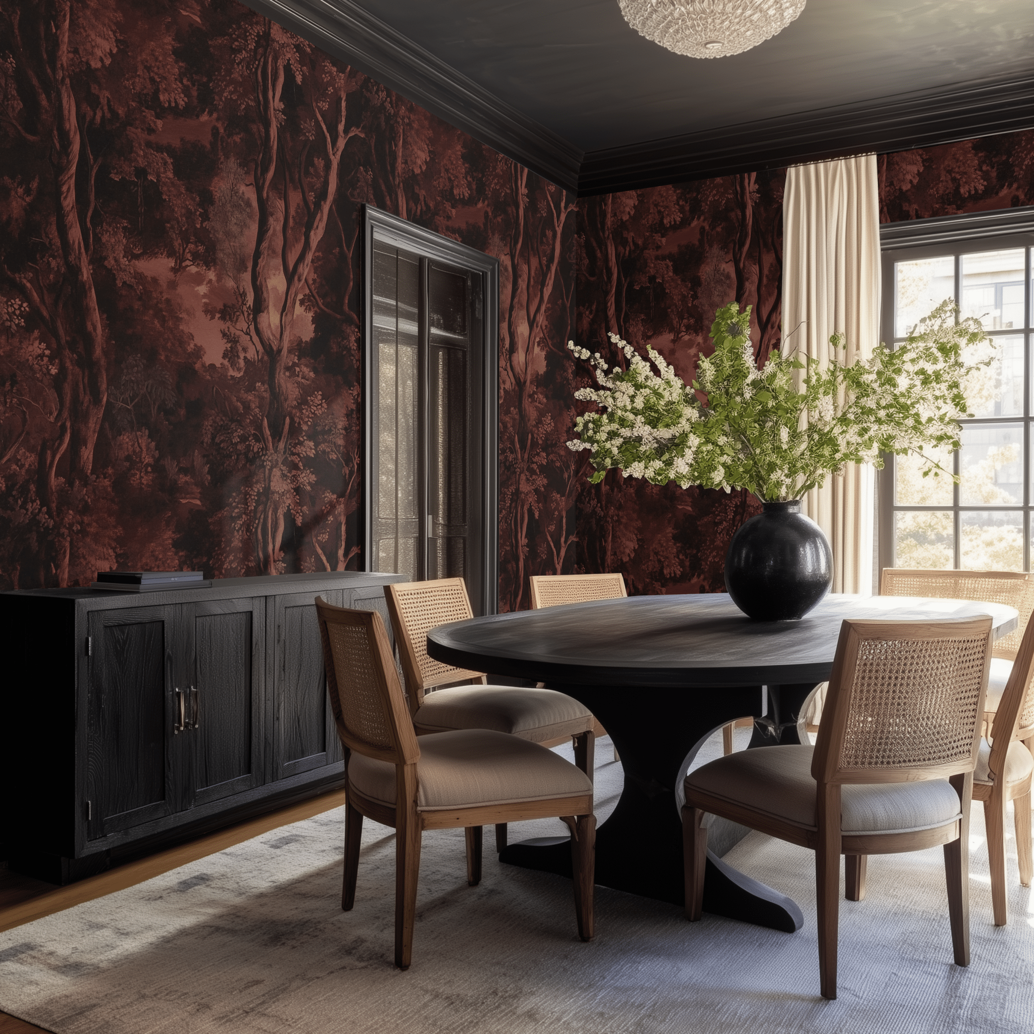 Nerissa Wallpaper - Benton Lane Home - Painted Paper