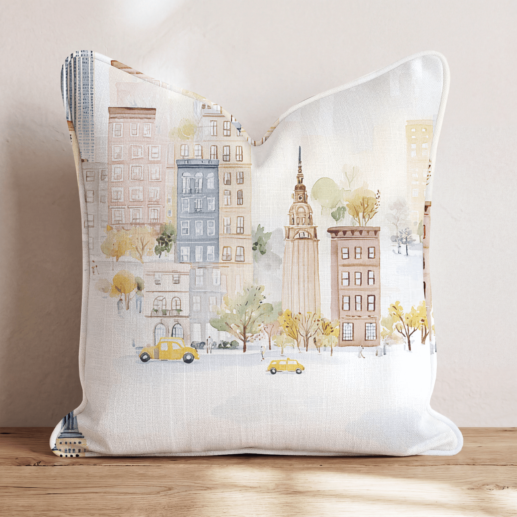 New York Taxi Throw Pillow - Benton Lane Home - Hillcroft Home