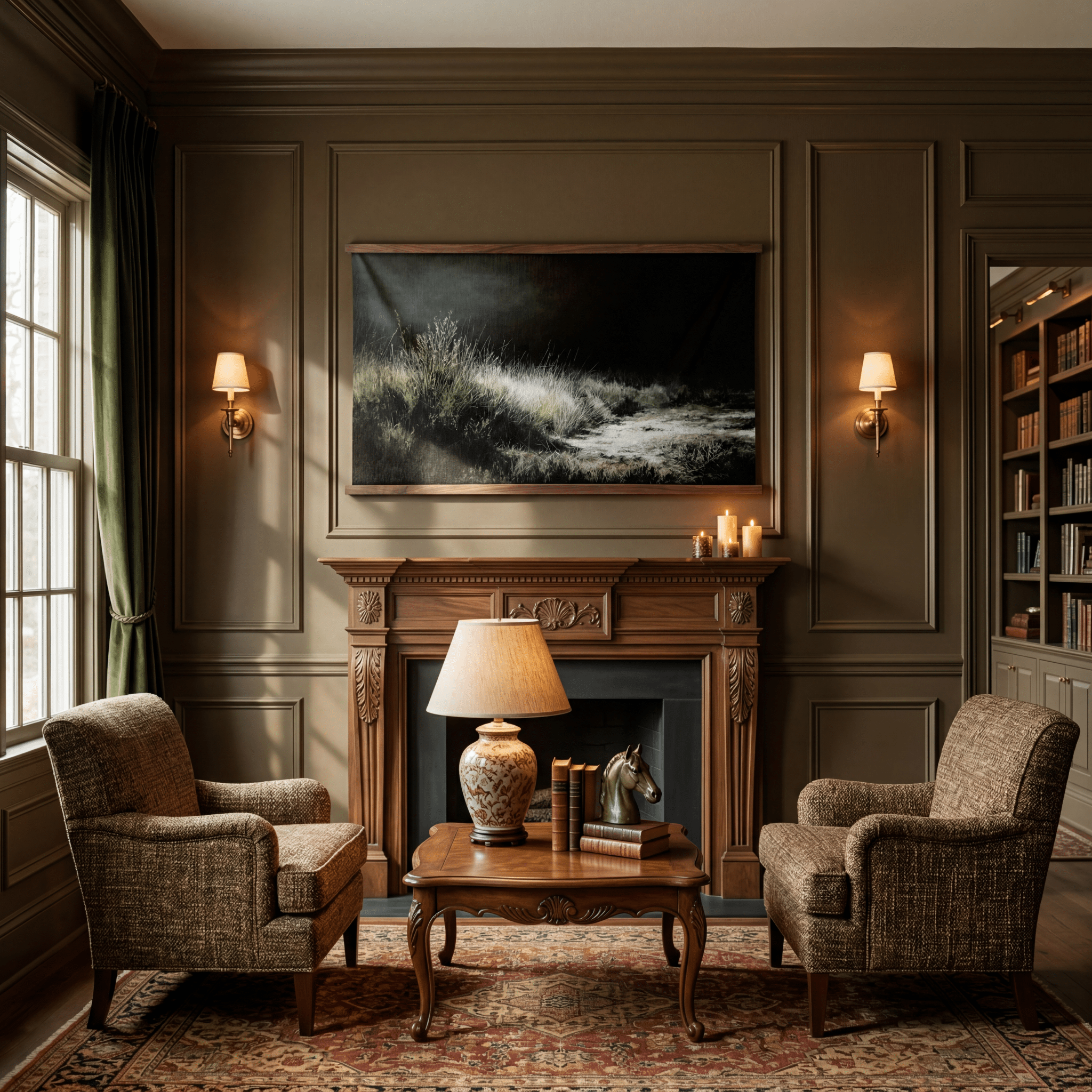Night Meadow - Tapestry - Benton Lane Home - Painted Paper