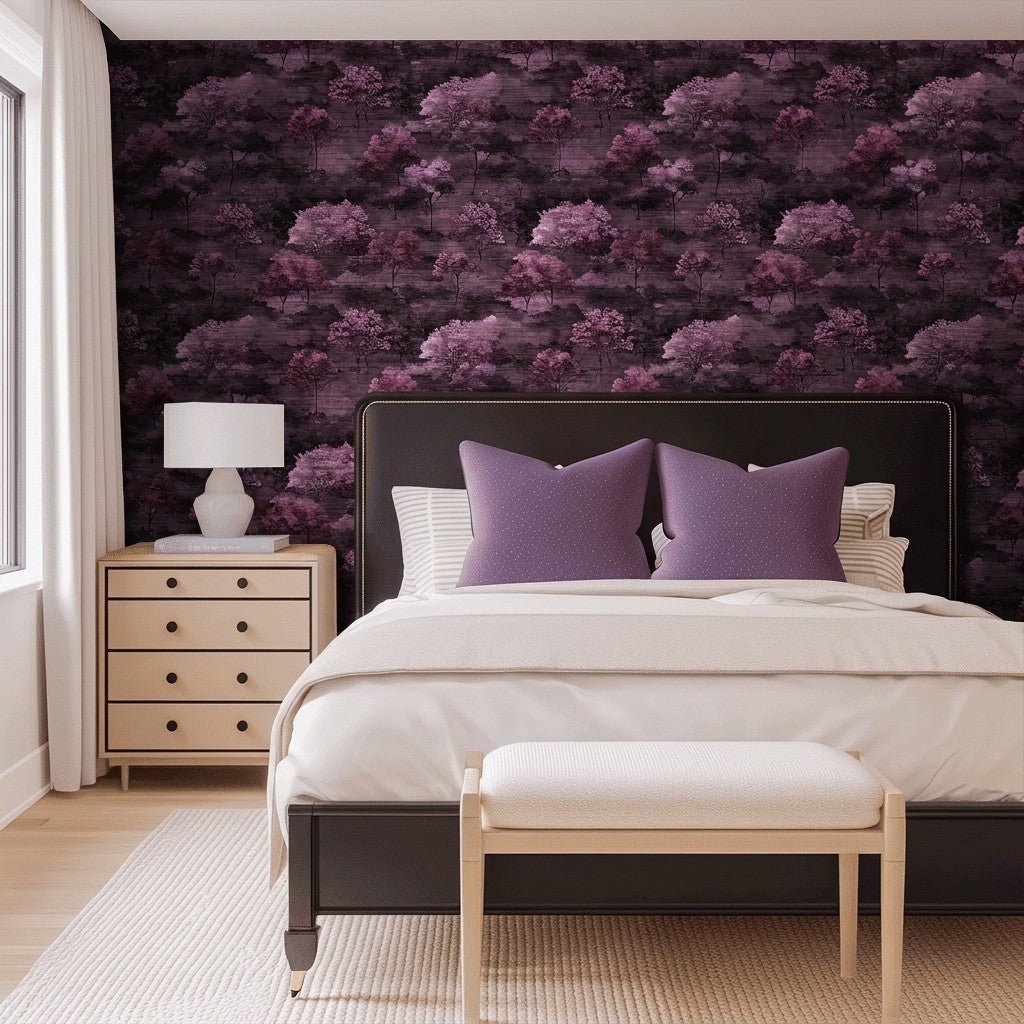 Nightshade Faux Grasscloth Wallpaper - Benton Lane Home - Lemon Park