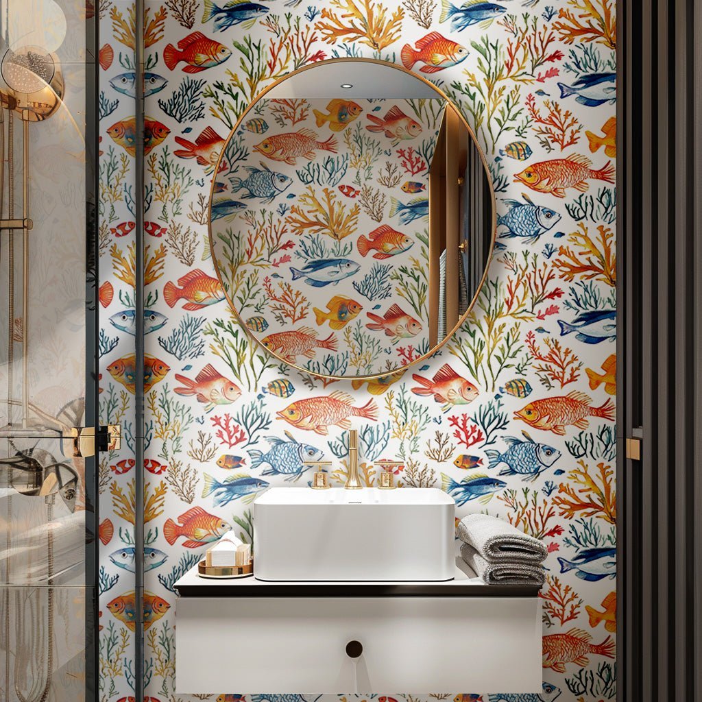 Nina Wallpaper - Benton Lane Home - Painted Paper