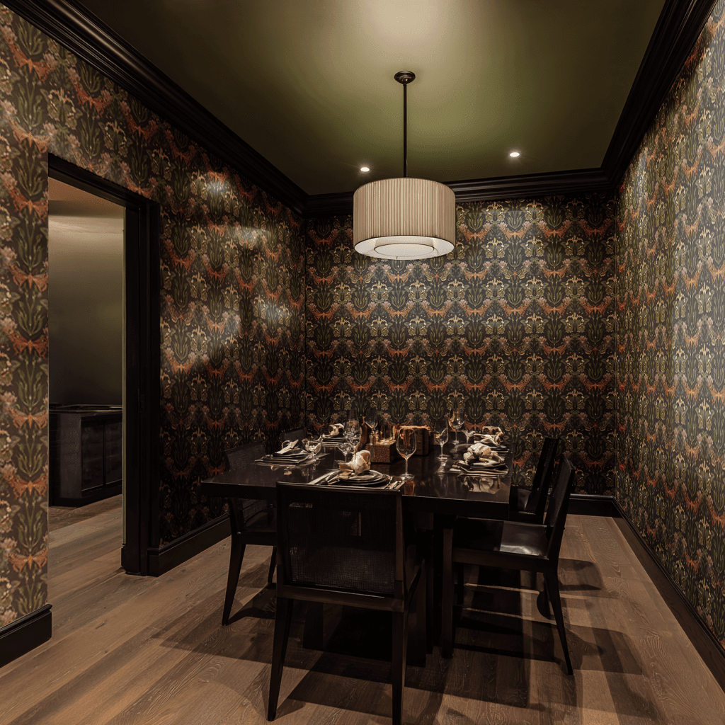 Nocturne Meadow Wallpaper - Benton Lane Home - Painted Paper