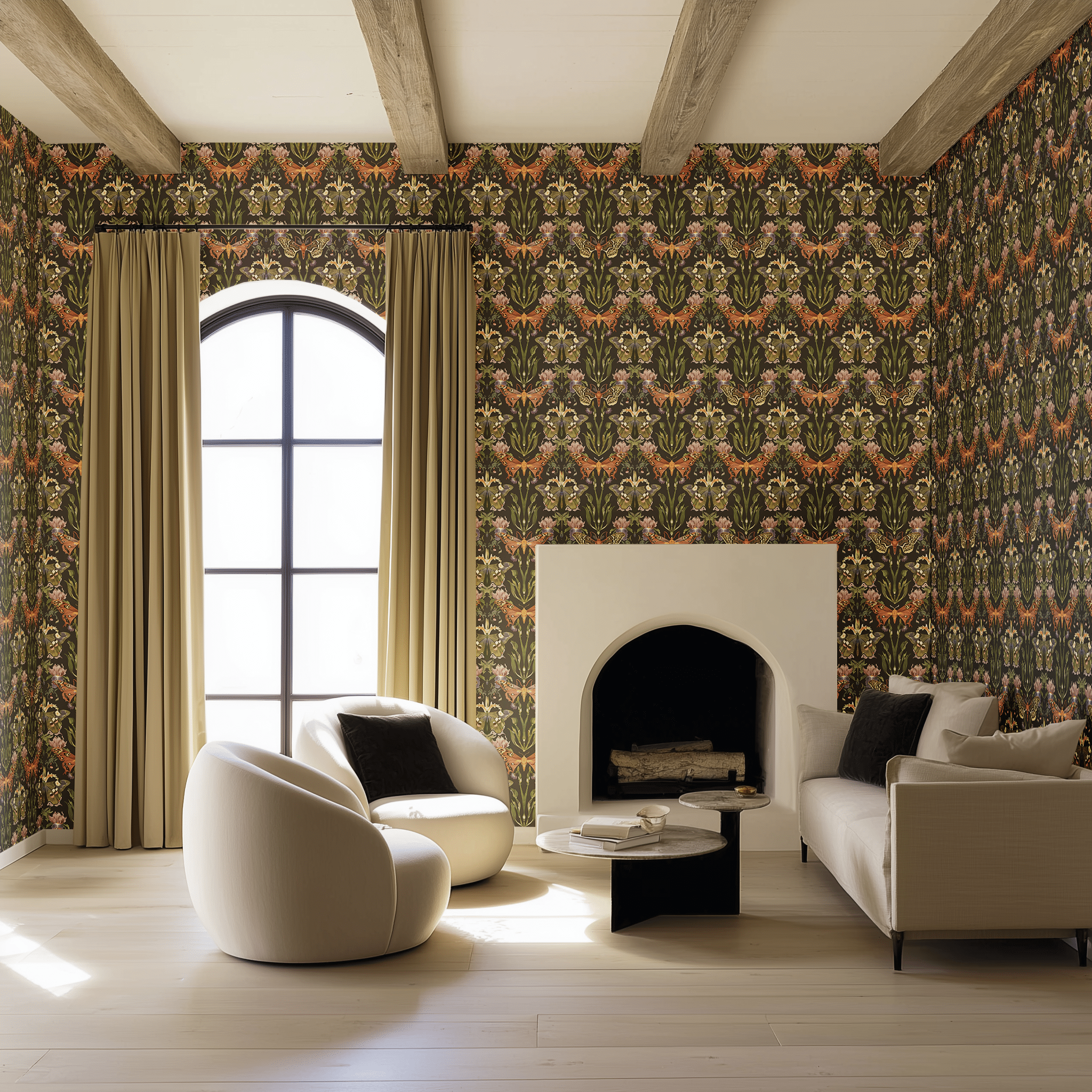 Nocturne Meadow Wallpaper - Painted Paper