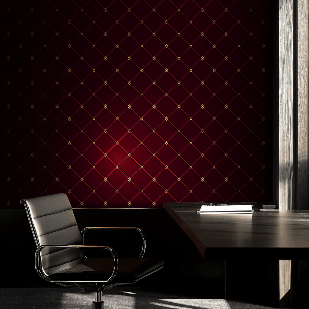 Noir Garnet Faux Grasscloth Wallpaper - Benton Lane Home - Painted Paper