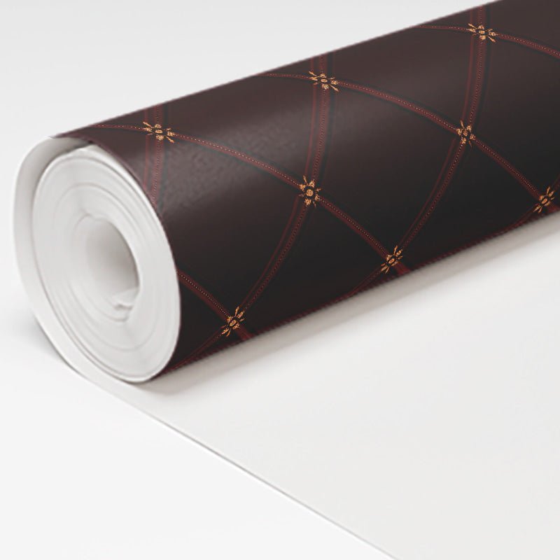 Noir Garnet Faux Grasscloth Wallpaper - Benton Lane Home - Painted Paper