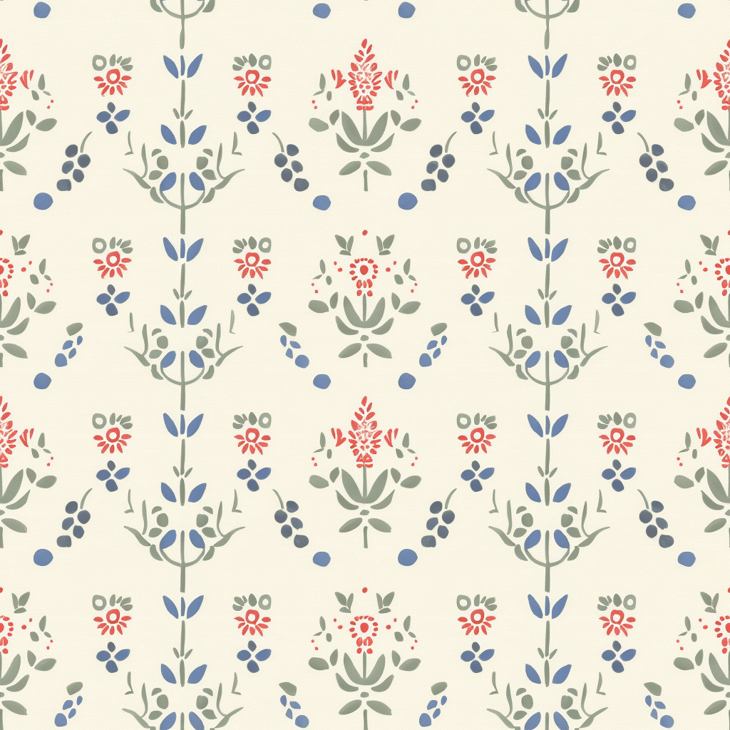 Nordic Spring Wallpaper - Painted Paper