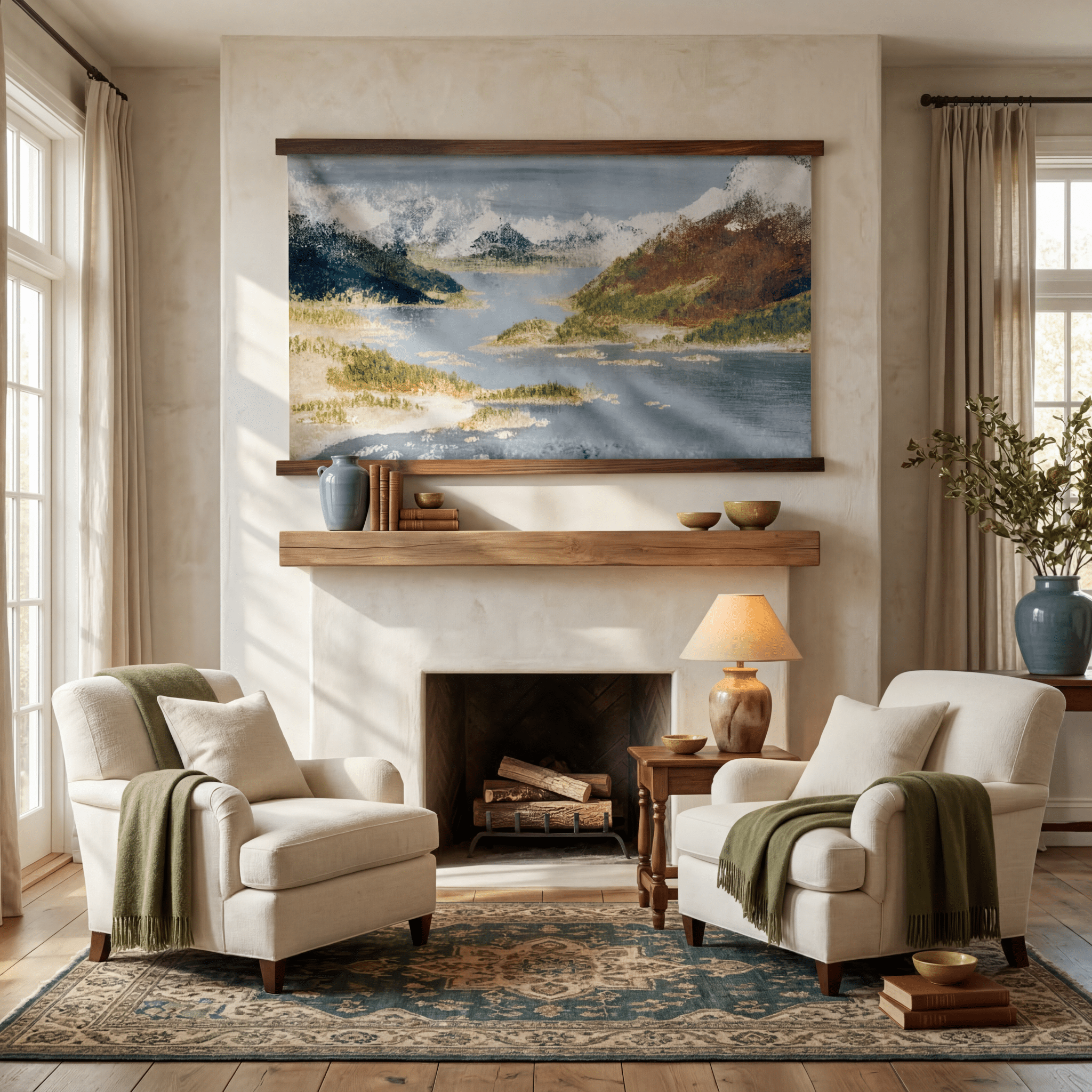 Norwegian Fjords - Tapestry - Lemon Park