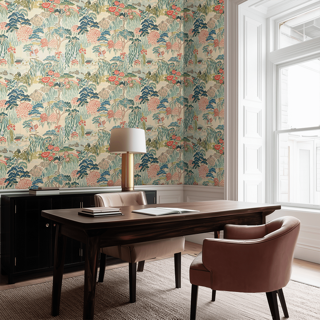 Nostalgic Garden 1 Wallpaper - Benton Lane Home - Painted Paper