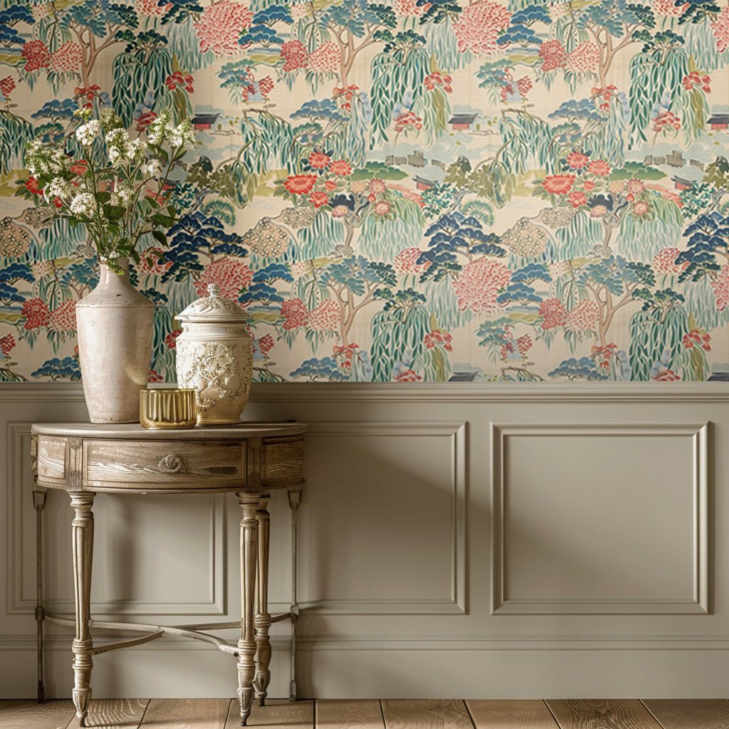 Nostalgic Garden 1 Wallpaper - Benton Lane Home - Painted Paper