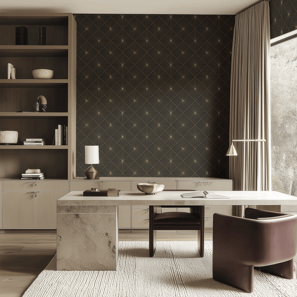 Nova Lattice Wallpaper - Painted Paper