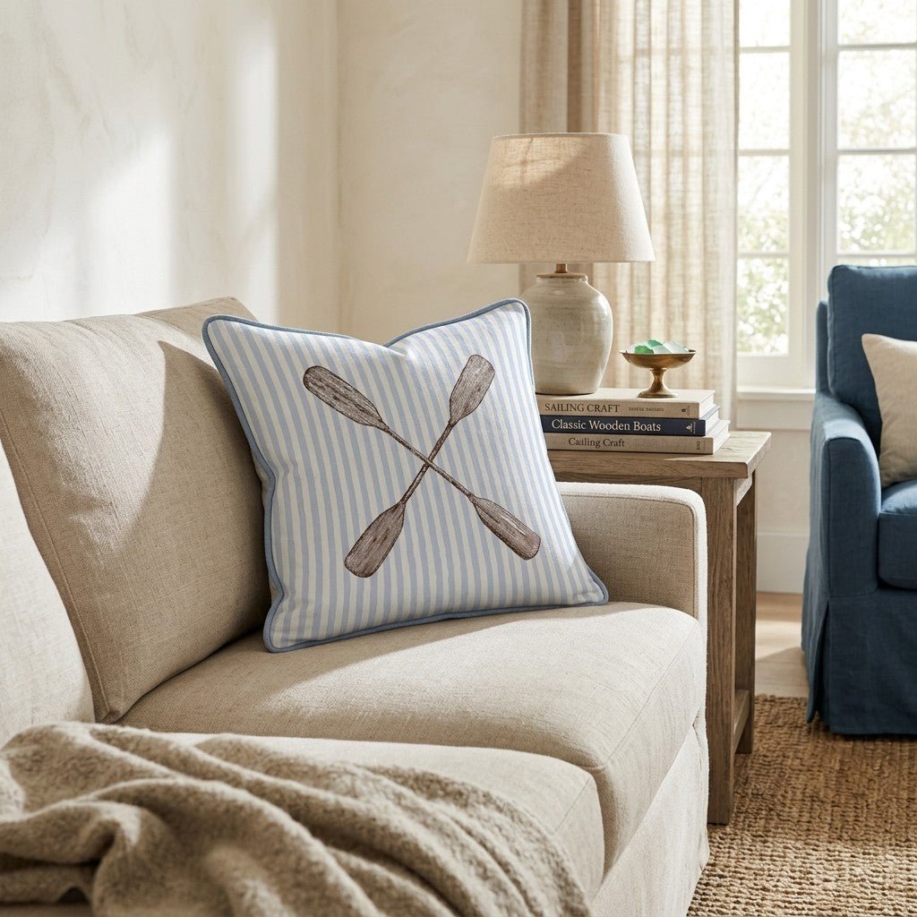Oars Throw Pillow - Benton Lane Home - Hillcroft Home