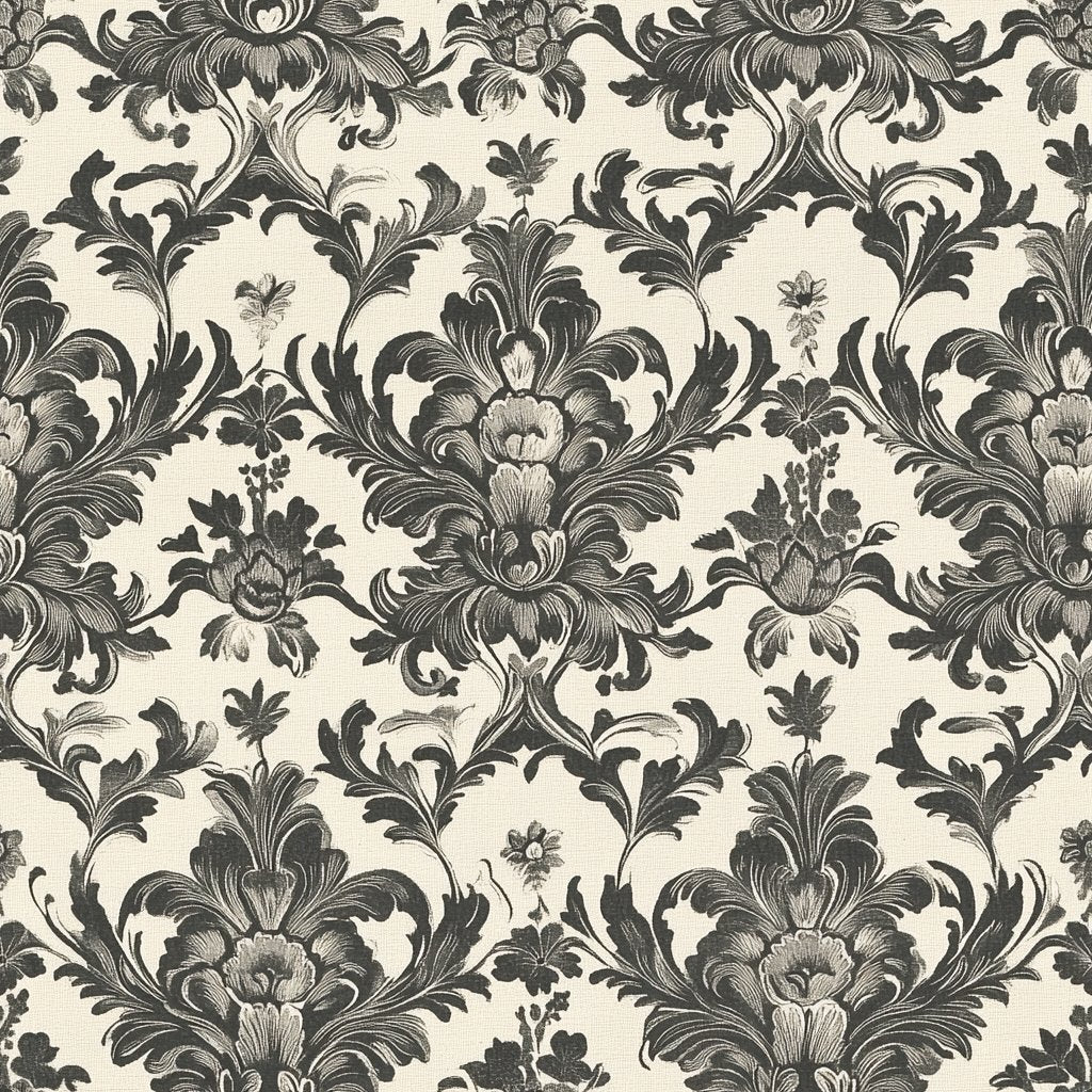 Obsidian Flourish - Benton Lane Home - Painted Paper